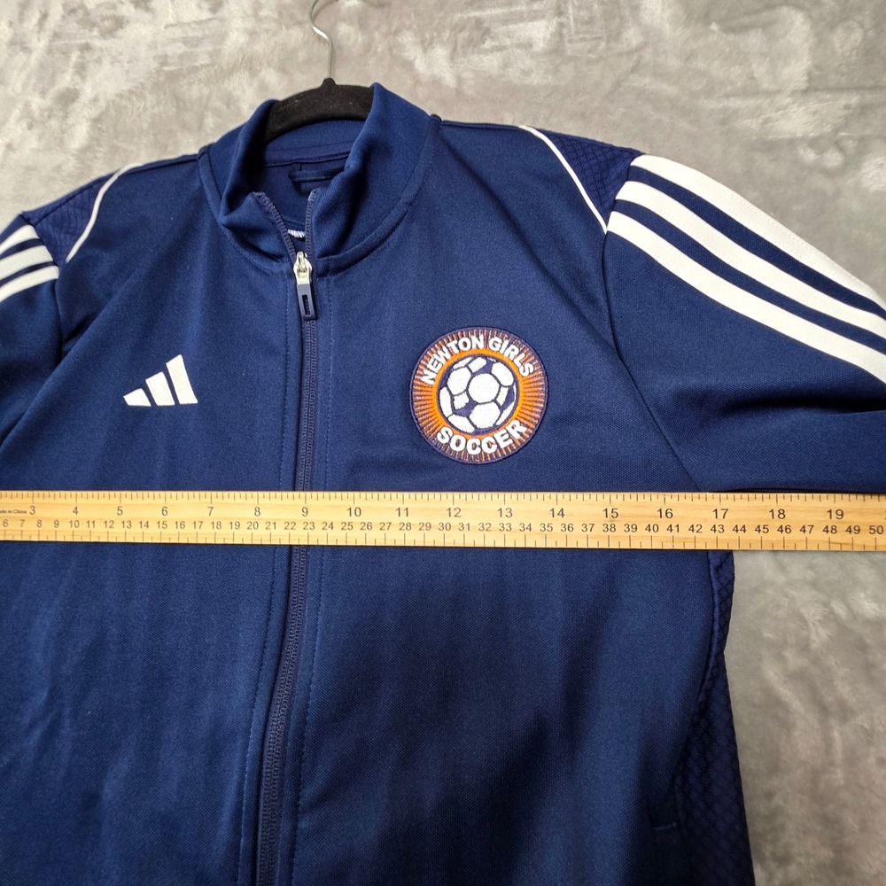 Adidas Kids Tiro 23 League Training Jacket Navy Blue Newton Girls Soccer HS3511 - Picture 5 of 9